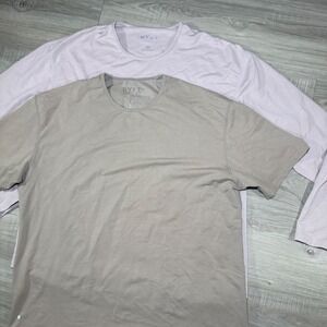 Lot‎ of 2 BYLT Basics Mens XXL Drop Cut S/S Crewneck T-Shirt Luxe LS - SL